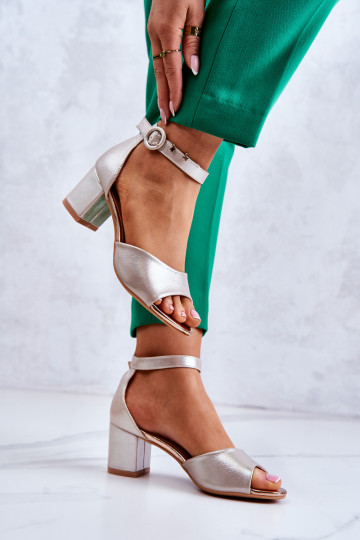 Oda Aukštakulniai sandalai Vinceza 20100 aukso spalvos 2