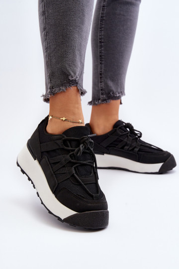 Moteriški sportiniai bateliai, sportbačiai juodos spalvos Phyrena