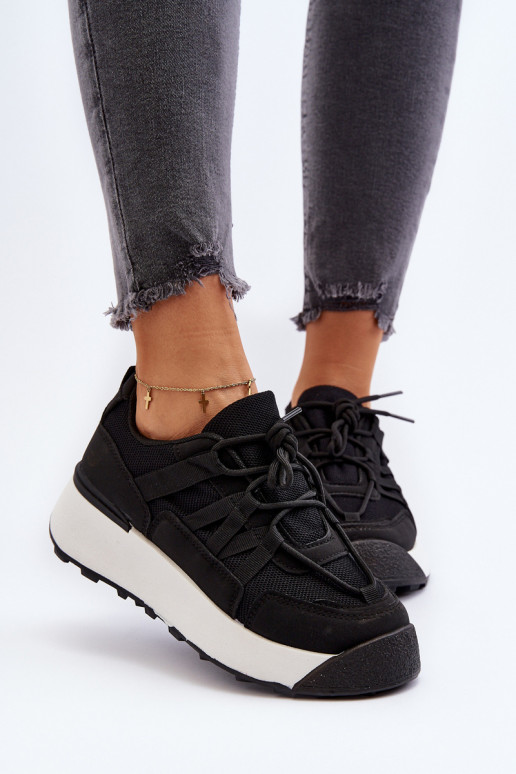 Moteriški sportiniai bateliai, sportbačiai juodos spalvos Phyrena