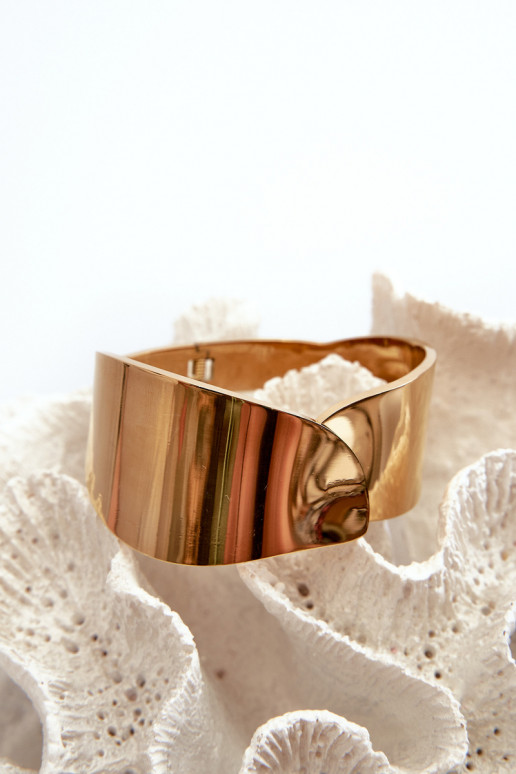 Gładka Apyrankė iš nerūdijančio plieno aukso spalvos