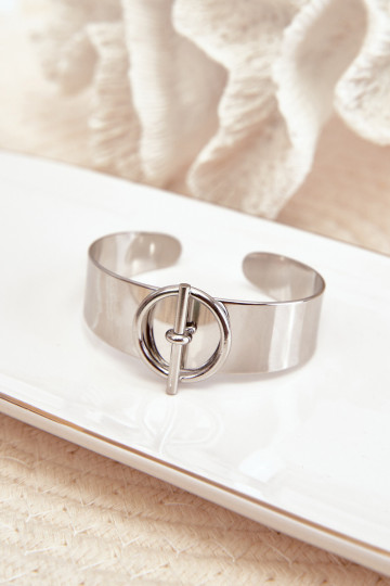 Apyrankė Moteriškas su ornamentais Stal NierdzeĮna sidabro spalvos 2