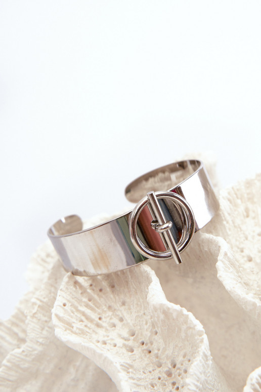 Apyrankė Moteriškas su ornamentais Stal NierdzeĮna sidabro spalvos