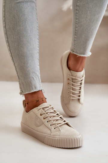 Velvetinės Laisvalaikio bateliai pašiltinti Big Star OO274812 Hi-Poly System smėlio spalvos 2