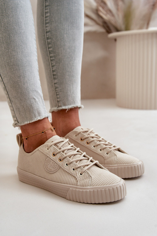 Velvetinės Laisvalaikio bateliai pašiltinti Big Star OO274812 Hi-Poly System smėlio spalvos