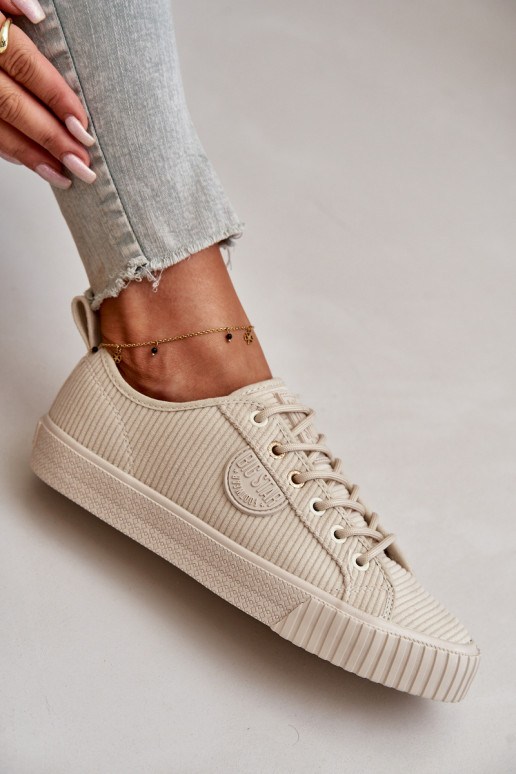 Velvetinės Laisvalaikio bateliai pašiltinti Big Star OO274812 Hi-Poly System smėlio spalvos