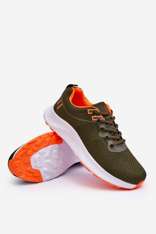 Klasikinio modelio Vyriški Sportinio stiliaus batai su raišteliais chaki spalvos Jasper