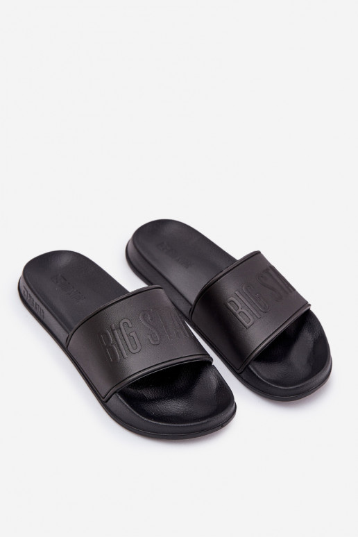 Lengvos putplasčio šlepetės Vyriški Big Star MM174322 juodos spalvos