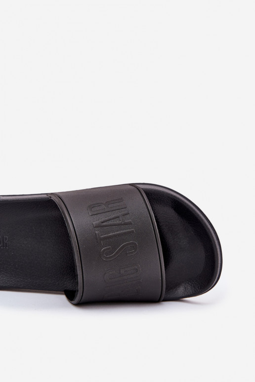 Lengvos putplasčio šlepetės Vyriški Big Star MM174322 juodos spalvos