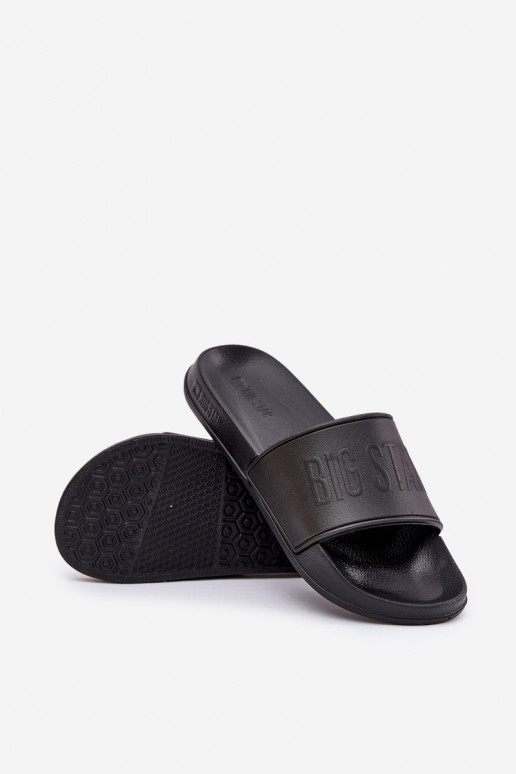 Lengvos putplasčio šlepetės Vyriški Big Star MM174322 juodos spalvos