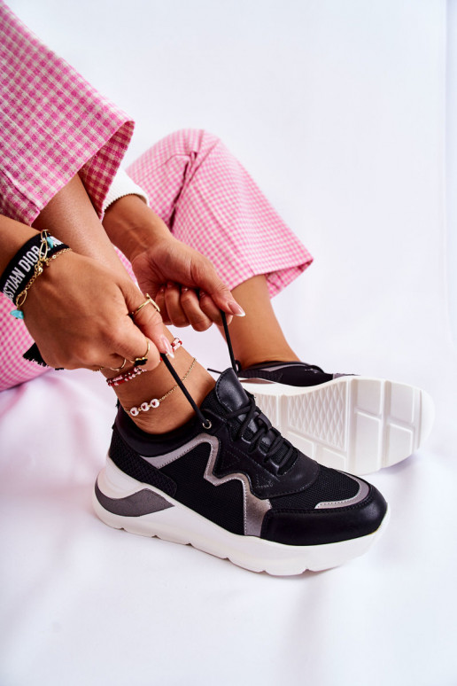 Moteriškas Tai turidingi Sneakers modelio batai juodos spalvos Allie