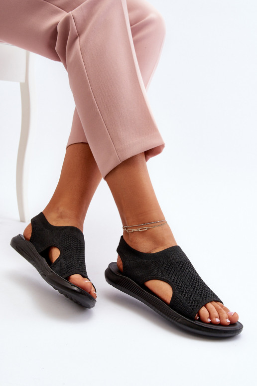 Sportinio stiliaus Moteriškos basutės juodos spalvos Cesys