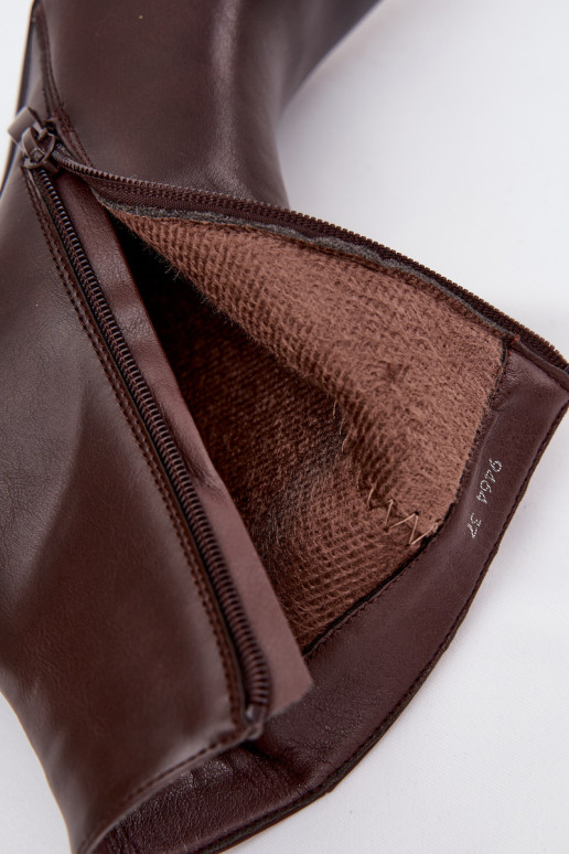 pašiltinti Moteriški aulinukai su plonais kulniukais Eko Oda CzekoladoĮe Nolisse