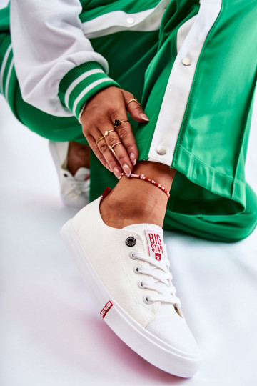 Moteriški batai Big Star FF274087 Baltos-raudonos spalvos