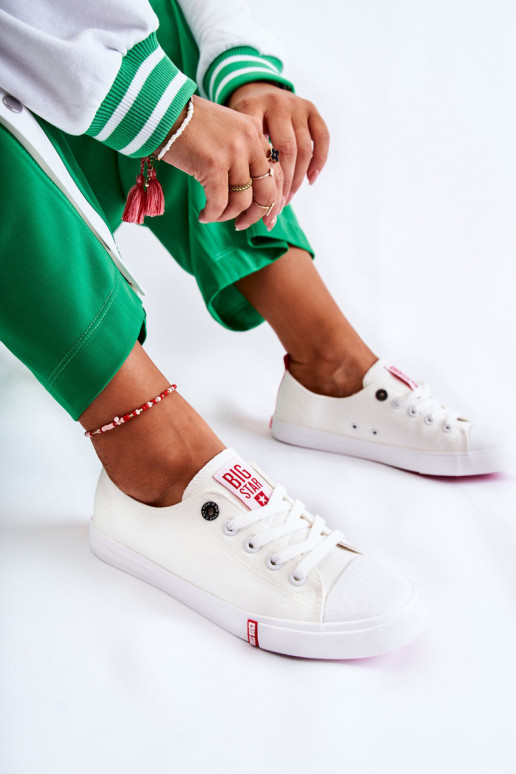 Moteriški batai Big Star FF274087 Baltos-raudonos spalvos