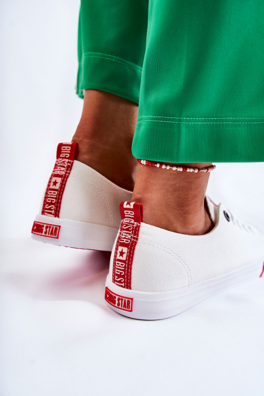 Moteriški batai Big Star FF274087 Baltos-raudonos spalvos