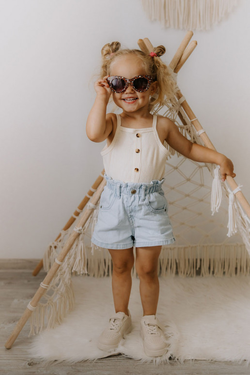 Vaikiški sportiniai bateliai su lipniais užsegimais smėlio spalvos Elike