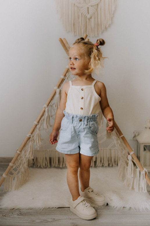 Vaikiški sportiniai bateliai su lipniais užsegimais smėlio spalvos Elike