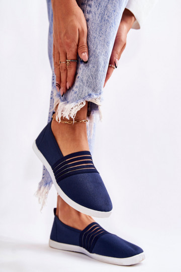 Moteriškas Sportbačiai  Slip-On tamsiai mėlynos spalvos Lilis 2