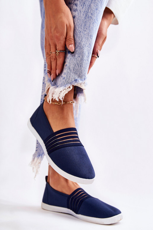 Moteriškas Sportbačiai  Slip-On tamsiai mėlynos spalvos Lilis