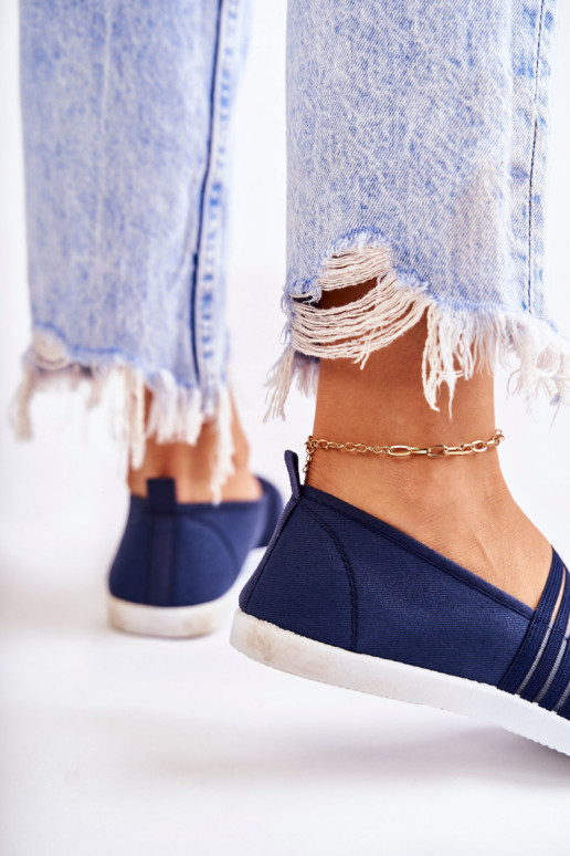 Moteriškas Sportbačiai  Slip-On tamsiai mėlynos spalvos Lilis