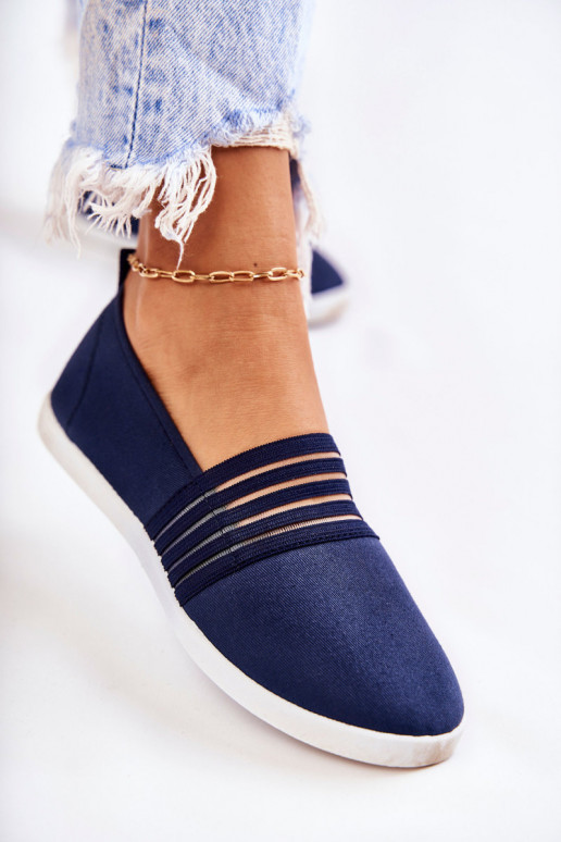 Moteriškas Sportbačiai  Slip-On tamsiai mėlynos spalvos Lilis