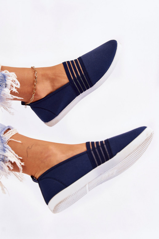 Moteriškas Sportbačiai  Slip-On tamsiai mėlynos spalvos Lilis