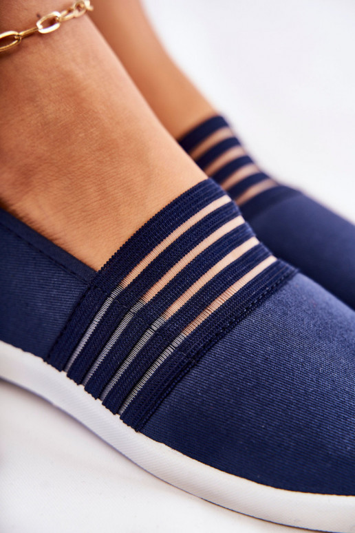 Moteriškas Sportbačiai  Slip-On tamsiai mėlynos spalvos Lilis