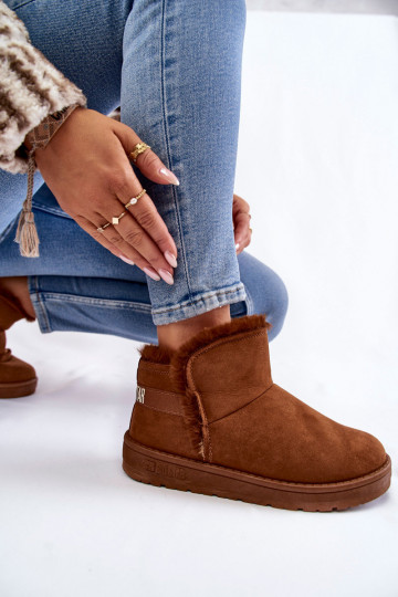 Moteriškas Aulinukai sniego batai Big Star KK274620 rudos spalvos