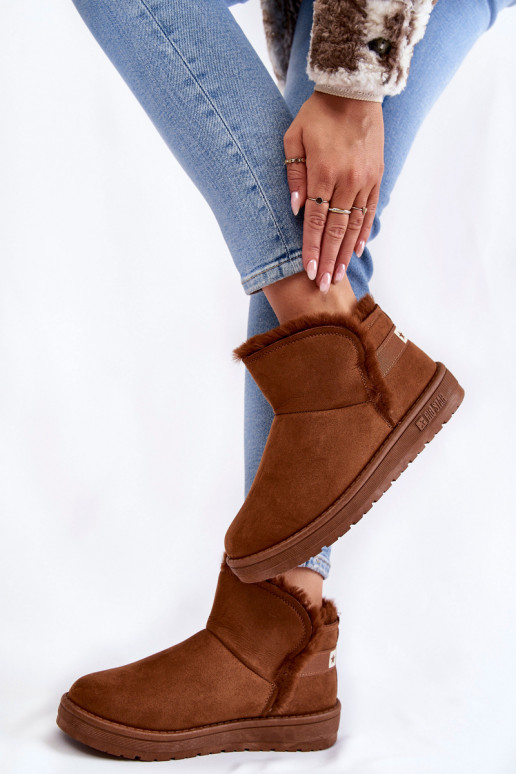 Moteriškas Aulinukai sniego batai Big Star KK274620 rudos spalvos