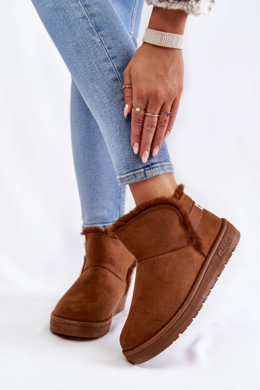 Moteriškas Aulinukai sniego batai Big Star KK274620 rudos spalvos