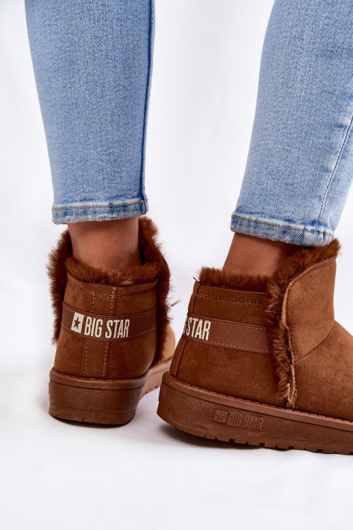 Moteriškas Aulinukai sniego batai Big Star KK274620 rudos spalvos