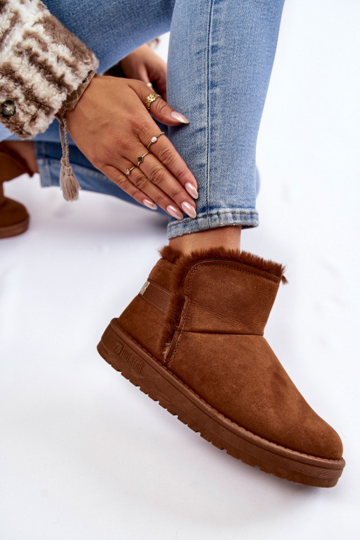 Moteriškas Aulinukai sniego batai Big Star KK274620 rudos spalvos