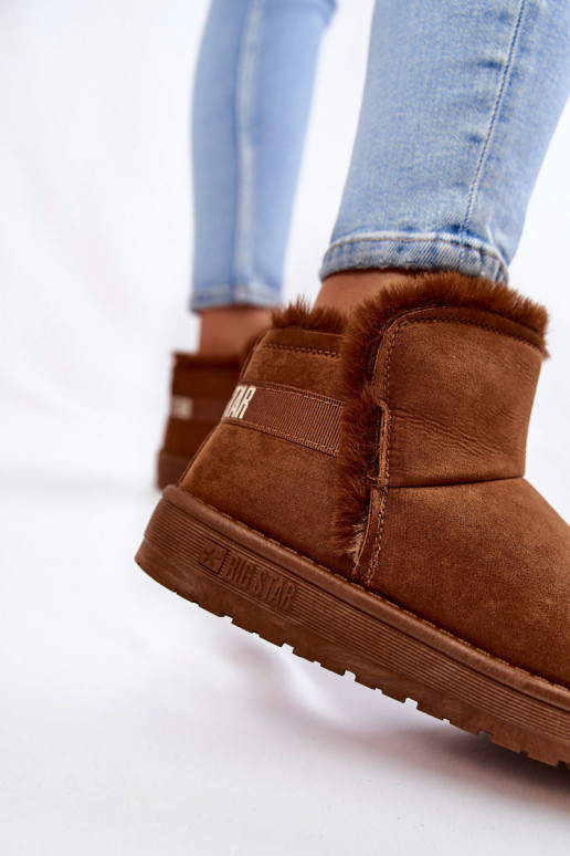 Moteriškas Aulinukai sniego batai Big Star KK274620 rudos spalvos