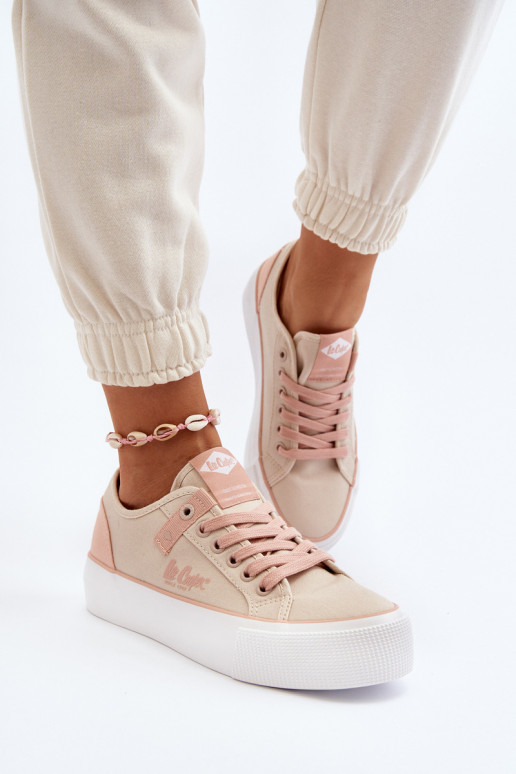  Laisvalaikio bateliai Lee Cooper LCIN-24-31-2196 smėlio spalvos