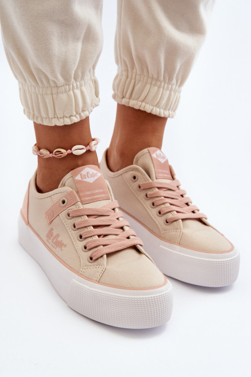  Laisvalaikio bateliai Lee Cooper LCIN-24-31-2196 smėlio spalvos