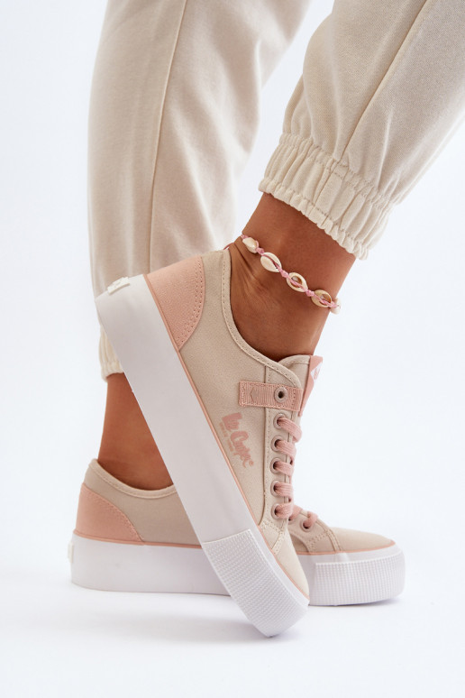  Laisvalaikio bateliai Lee Cooper LCIN-24-31-2196 smėlio spalvos