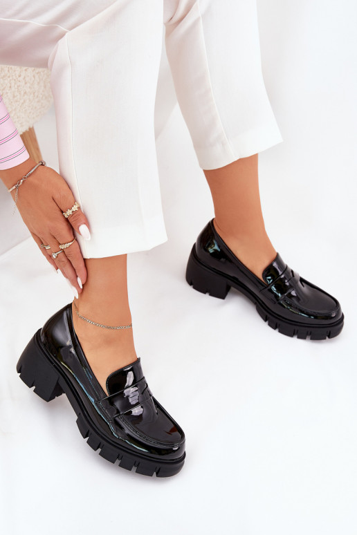 su lako efektu batai Moteriškas Ant masyvių kulnų juodos spalvos Felonith