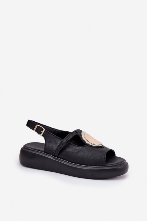 Oda Elegantiško stiliaus Moteriškos basutės S.Barski GR51-603 juodos spalvos