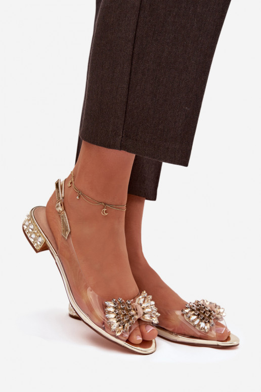 Perregimi basutės su kaspinais D&A MR52-231 aukso spalvos