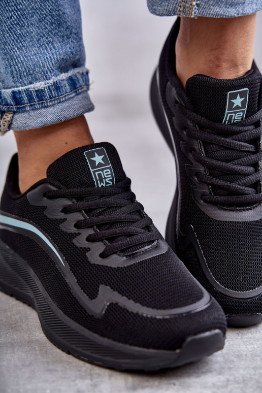 Moteriškas Tai turidingi sportiniai bateliai juodos spalvos Ida