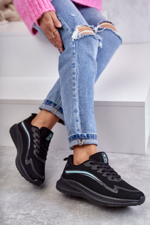 Moteriškas Tai turidingi sportiniai bateliai juodos spalvos Ida