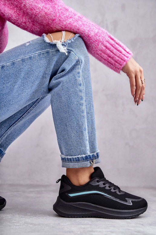 Moteriškas Tai turidingi sportiniai bateliai juodos spalvos Ida