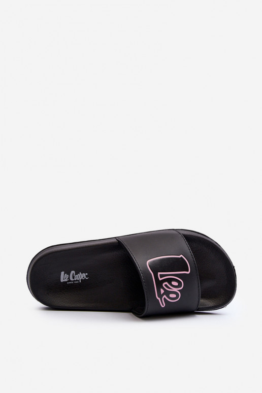 Moteriškas Šlepetės Lee Cooper LCIN-24-42-2482L juodos spalvos