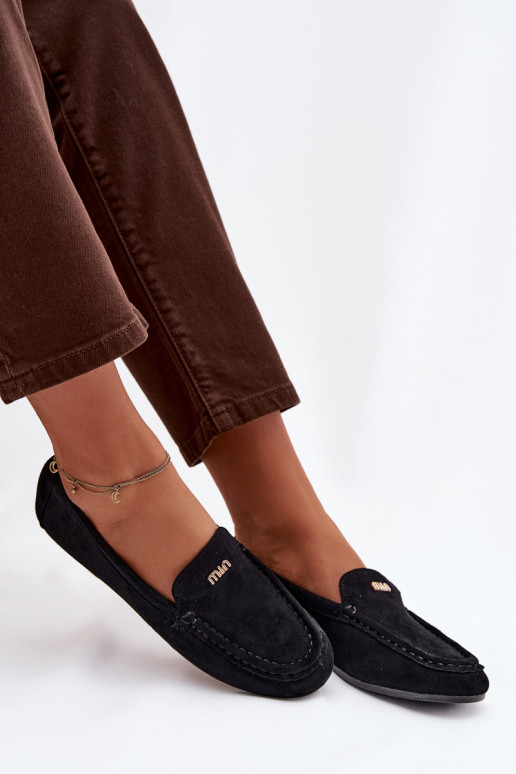 moteriški mokasinaisuTai turižam aukso spalvosm Detalem juodos spalvos Sarivelle