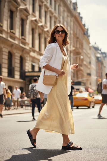 Moteriškos šlepetės su auksinėmis sagtimis, juodos spalvos