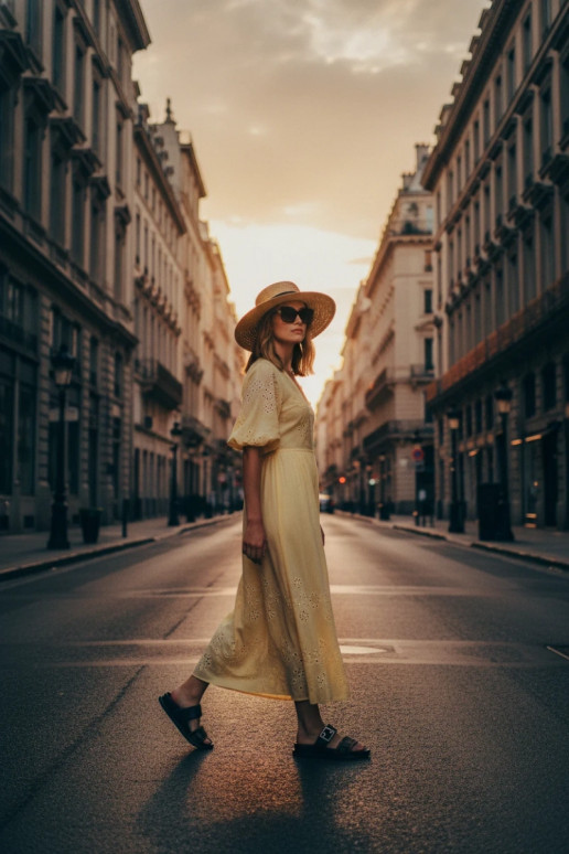 Moteriškos šlepetės su auksinėmis sagtimis, juodos spalvos