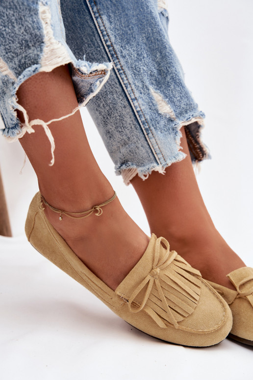 moteriški mokasinai su kutais geltonos spalvos Janelisse