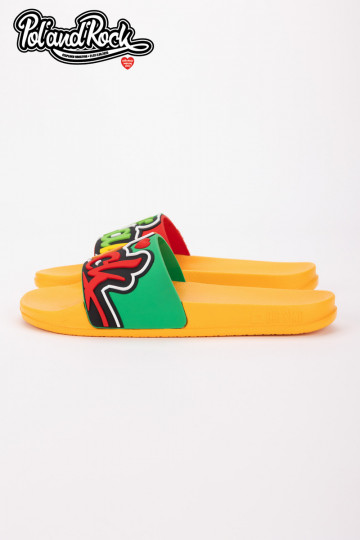 Šlepetės Pol'and'Rock Festival X Big Star SS174507 geltonos spalvos