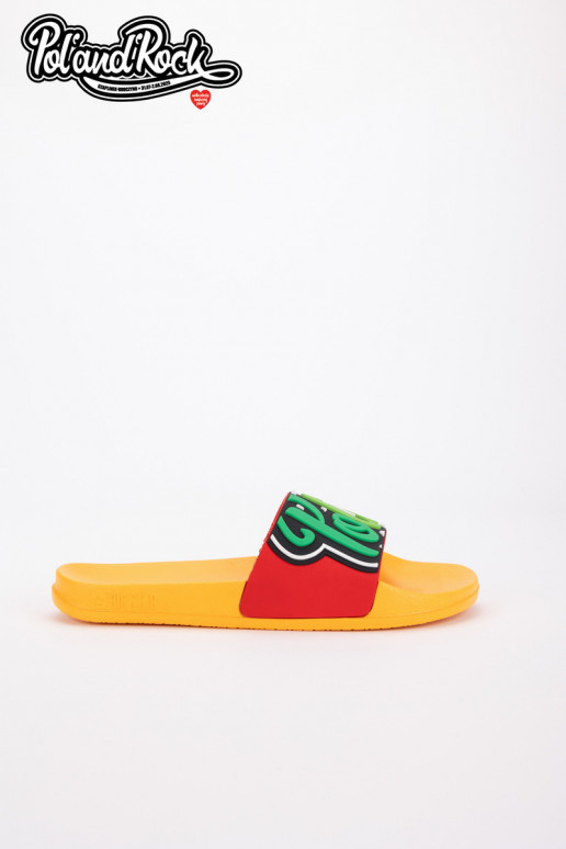 Šlepetės Pol'and'Rock Festival X Big Star SS174507 geltonos spalvos