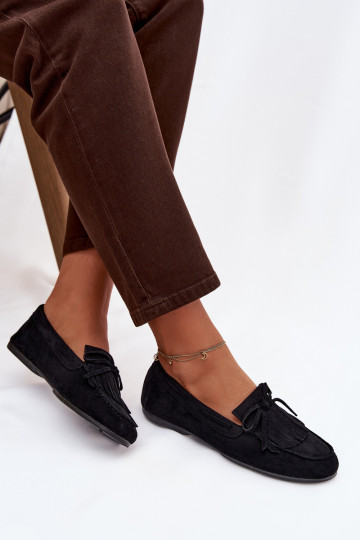 moteriški mokasinai su kutais juodos spalvos Janelisse